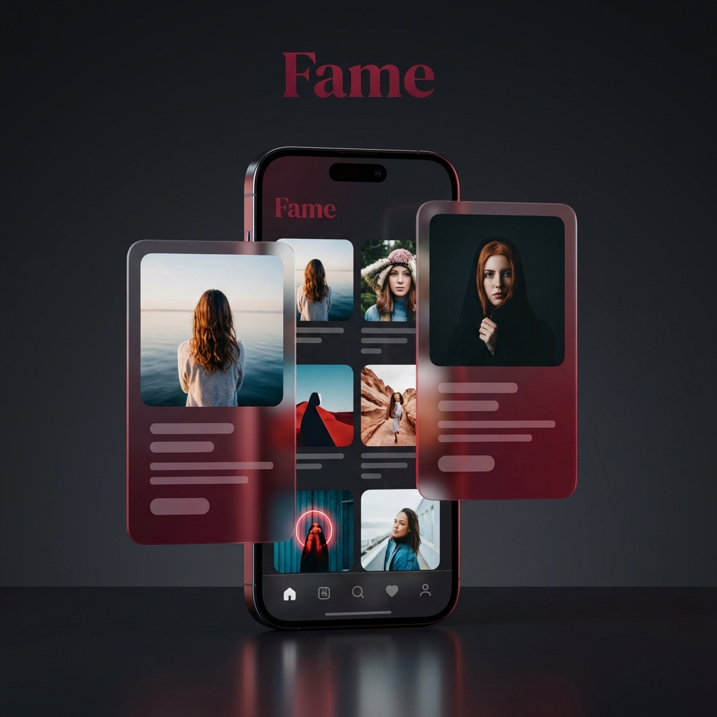 Fame Blogs App Mockup